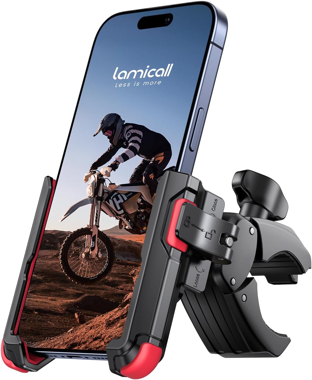 Fahrrad Lenkerhalterung 360° Universal mit 1S Sperre Handyhalterung