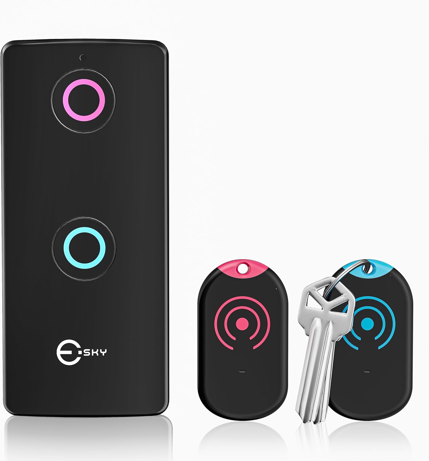 Ultra Slim Schluesselfinder 80 dB 2 Empfaenger Key Finder fuer Schluessel