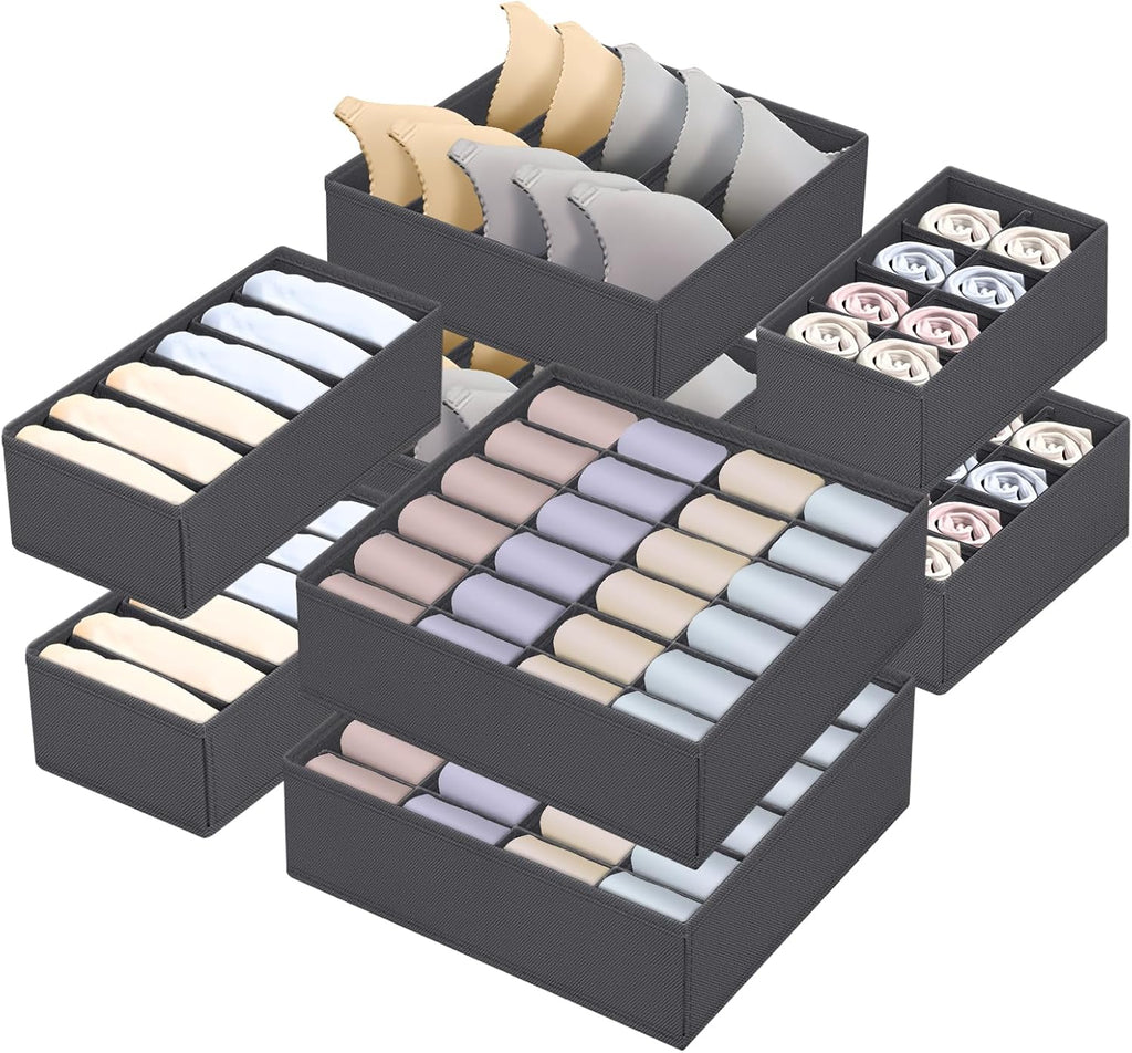 8er Set Unterwaesche Organizer Schubladenboxen faltbar fuer Socken BHs Accessoires