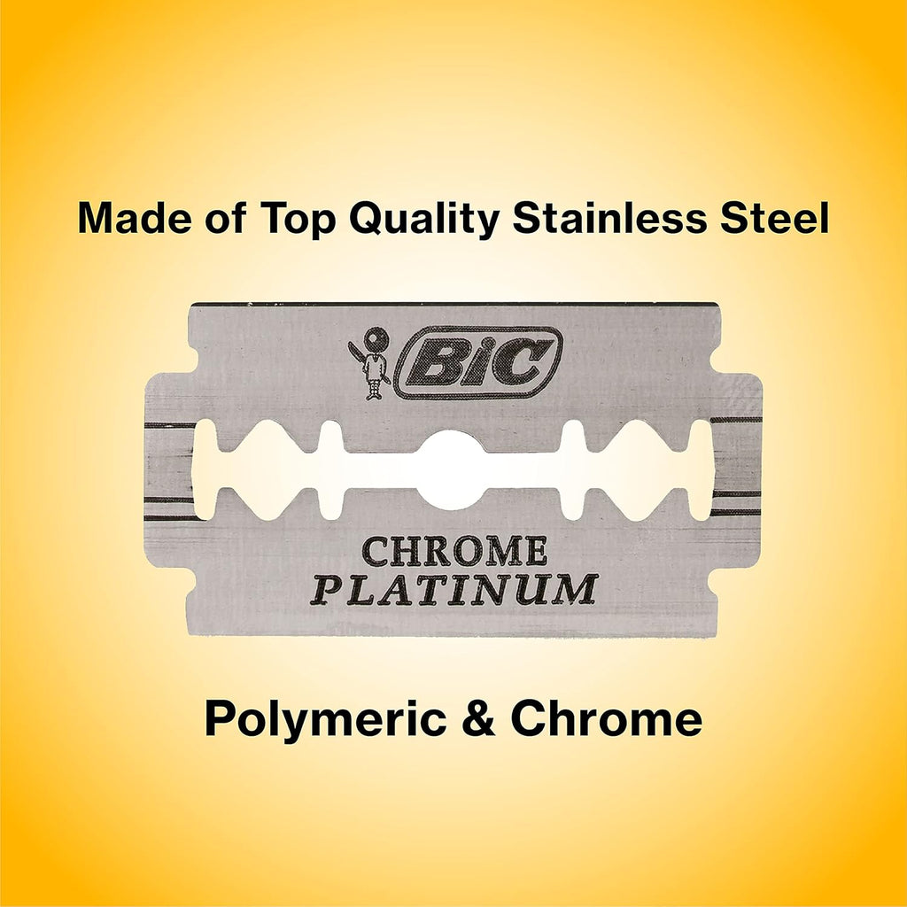 BIC Chrome Platinum Rasierklingen 100 Stueck Doppelklinge