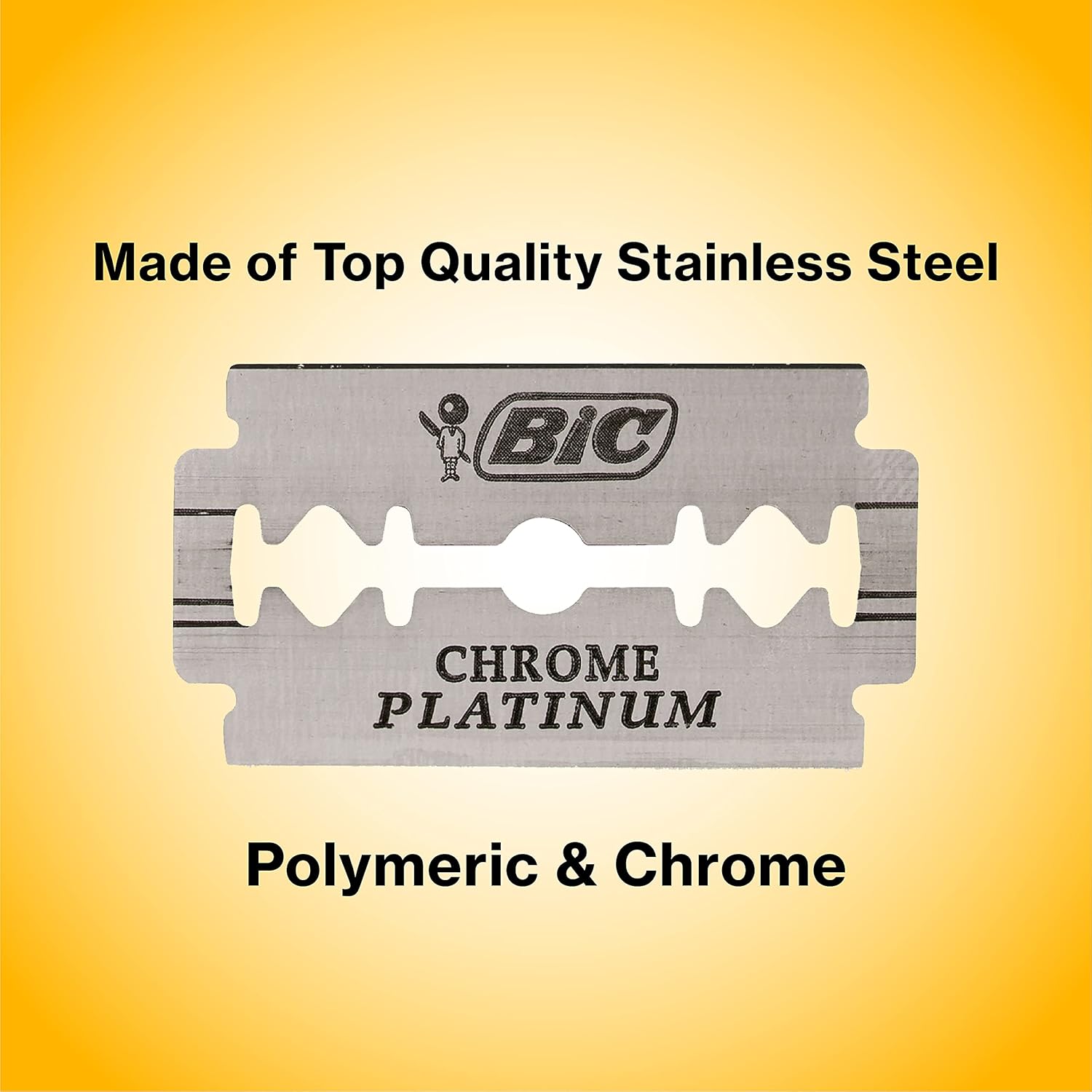 BIC Chrome Platinum Rasierklingen 100 Stueck Doppelklinge