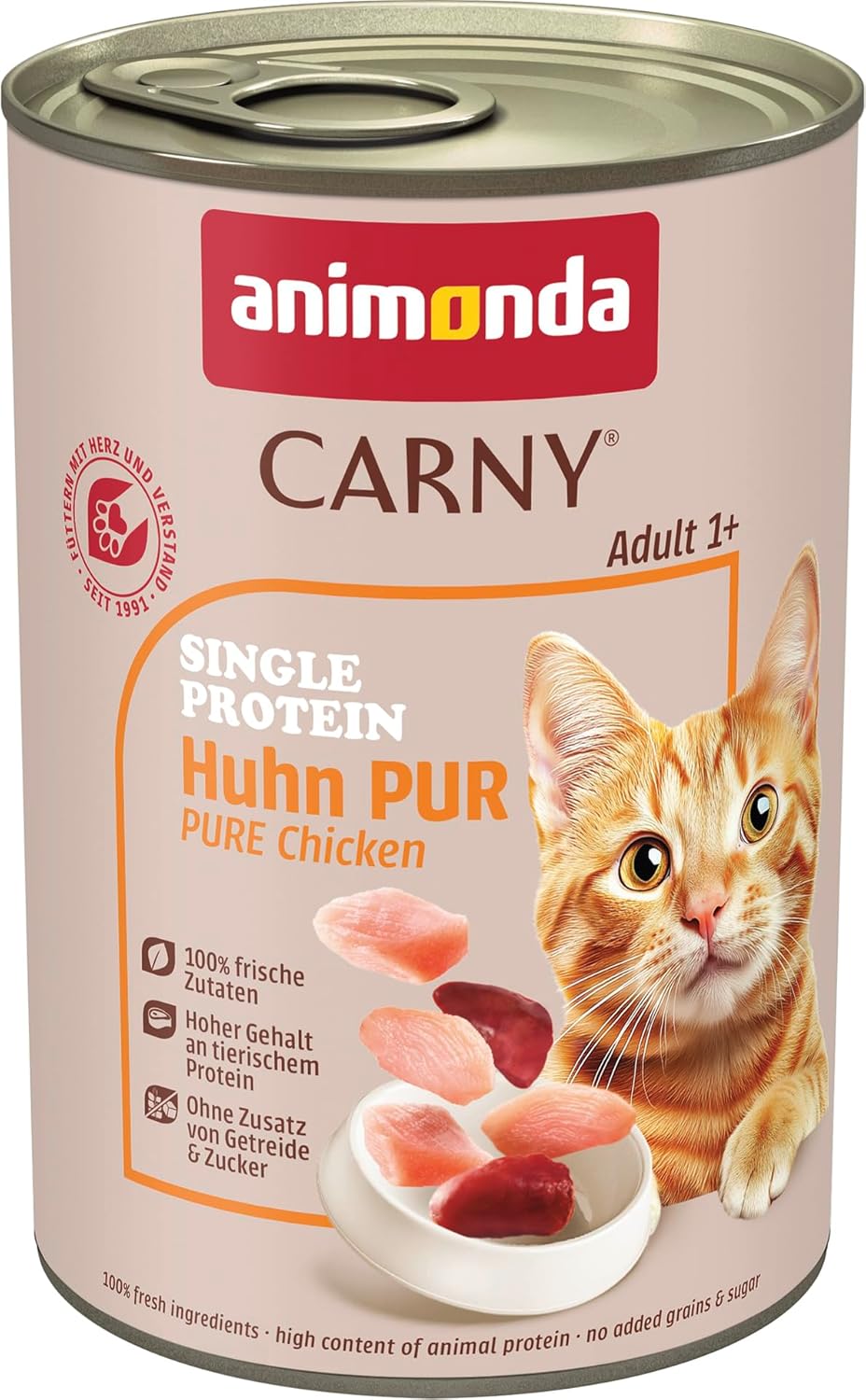 animonda Carny Katzenfutter Nass Single Protein Rind 6 x verschie