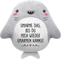 Haifisch Kuschelkissen mit Aufschrift "Ich liebe dich" Valentinstag Geschenk