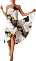Damen Strandkleid Pareo Wickeltuch Rueckenfrei V-Ausschnitt lang Strandponcho