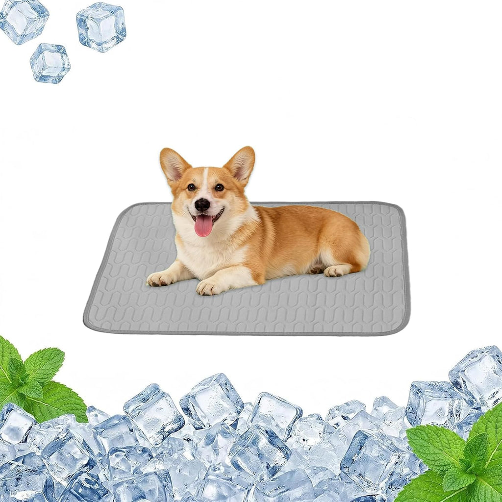 Kuehlmatte fuer Hunde Katze selbstkuehlend faltbar 55 x 70 cm 40cm-55cm