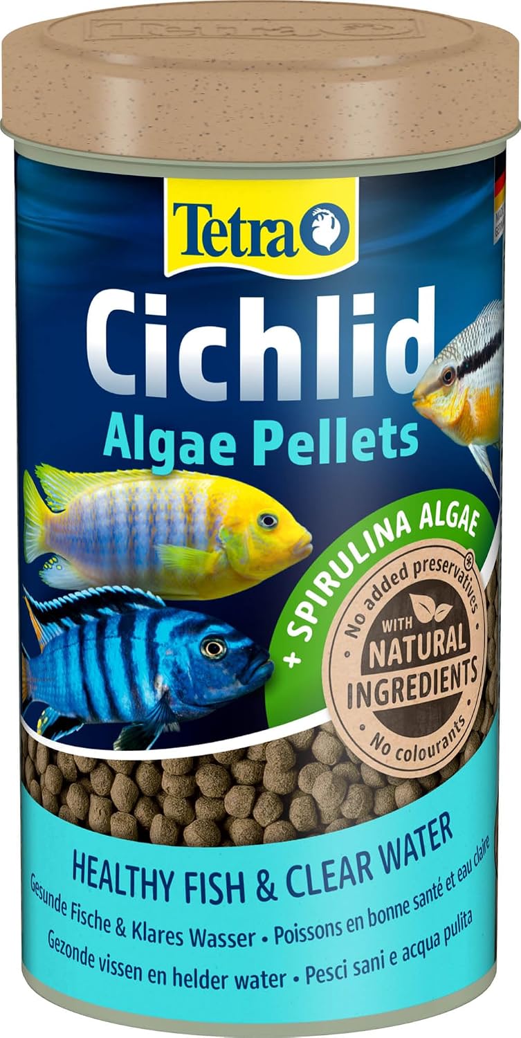 Tetra Cichlid Algae Pellets Fischfutter Spirulina Algen 500 ml Dose
