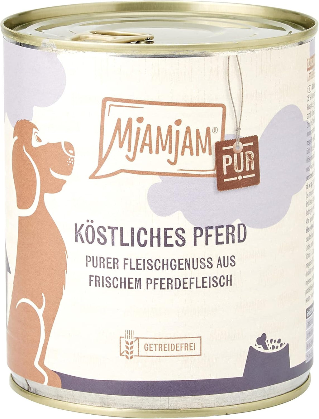 MjAMjAM Hundefutter Nassfutter Pferd 6 x 800 g getreidefrei viel Fleisch
