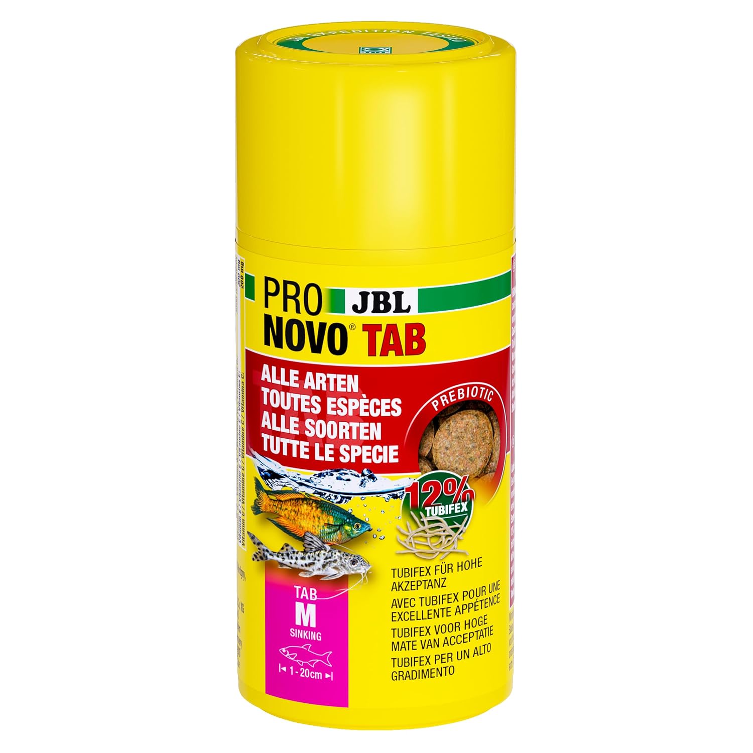 JBL ProNovo Tab Fischfutter Tabletten Groesse M fuer Aquarienfische cm