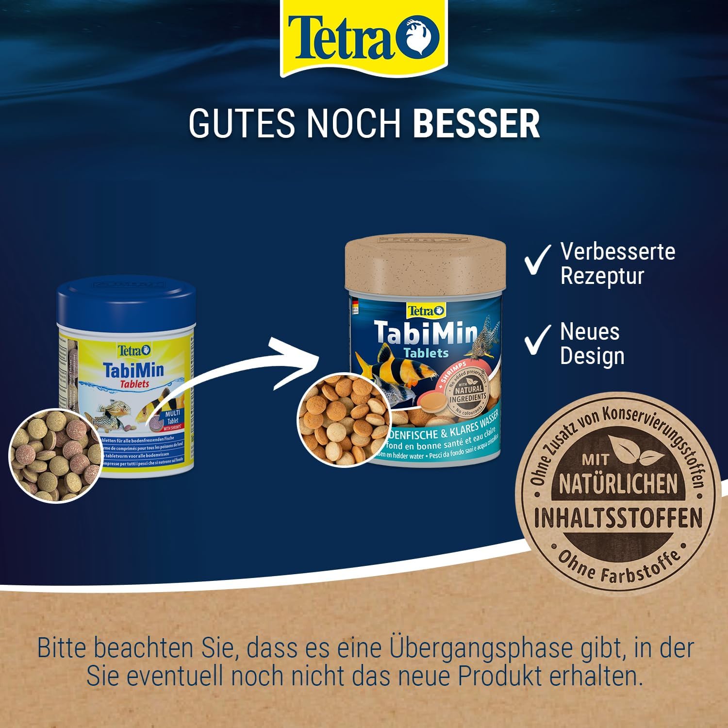 Tetra TabiMin Tabletten Fischfutter fuer Bodenfische Welse Schmerlen