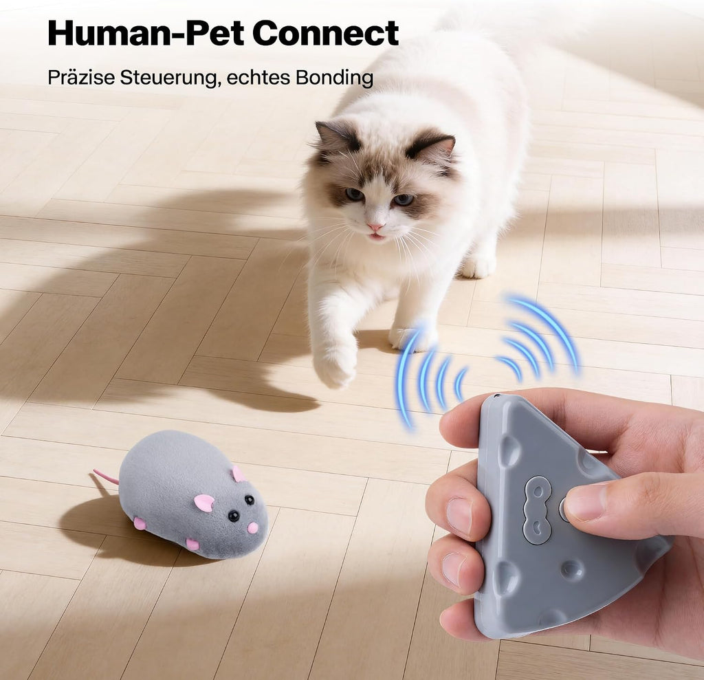 Interaktive elektrische Katzenmaus Katzenspielzeug Bewegliche Spielmaus