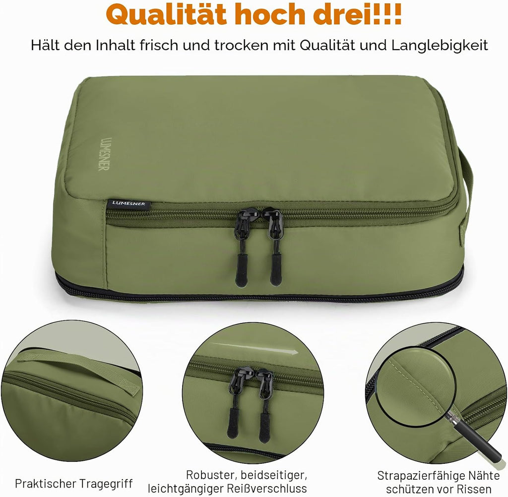 Koffer Organizer Set 8-teilig Packtaschen Packing Cubes Reise Zubehoer