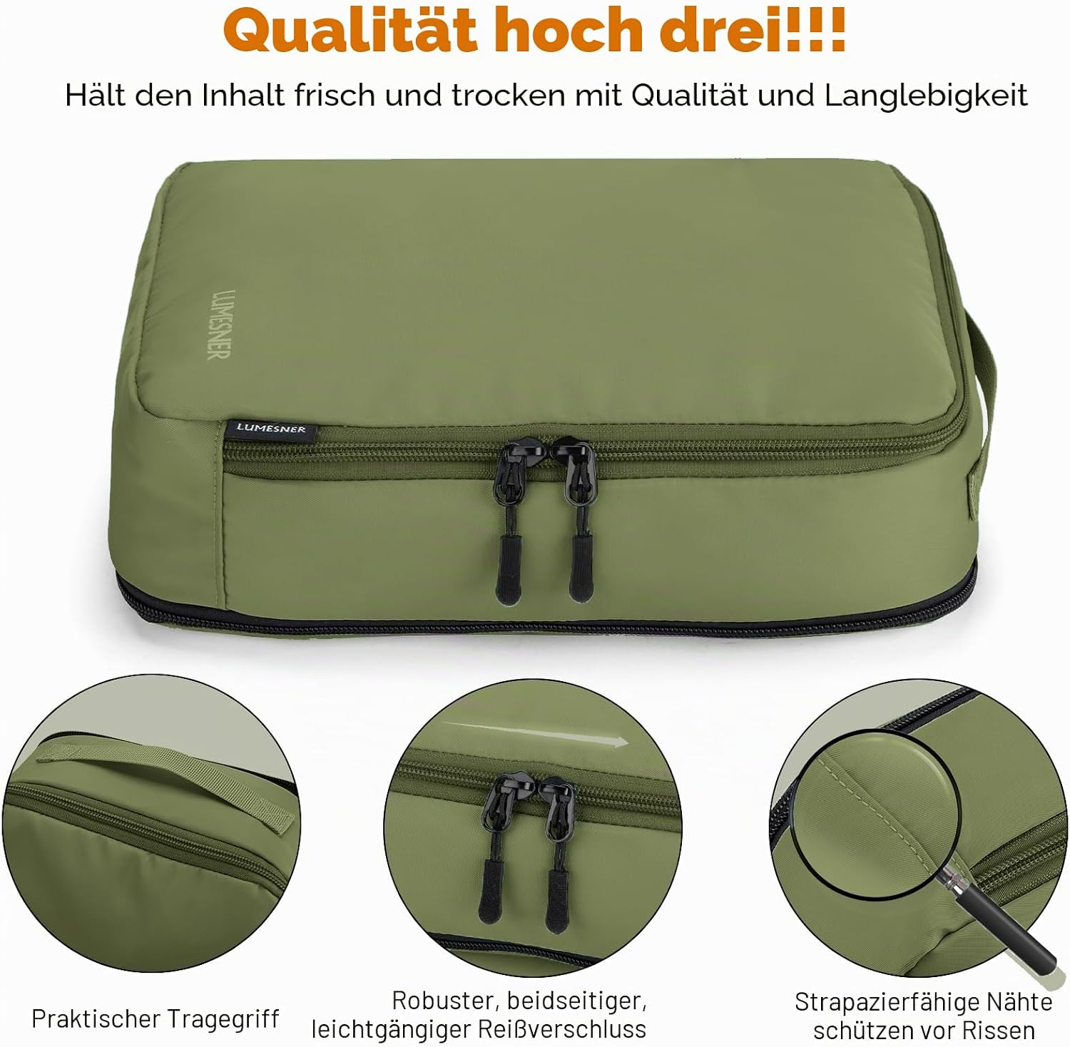 Koffer Organizer Set 8-teilig Packtaschen Packing Cubes Reise Zubehoer