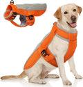 Kuehlweste Hund Anthrazitgrau Gr. M Kuehlgeschirr mit D-Ring Sonnenschutz XS-XXL