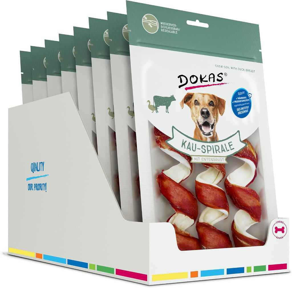 DOKAS Kausnack Hund getreidefrei 8x110g Snack Belohnung für Hunde
