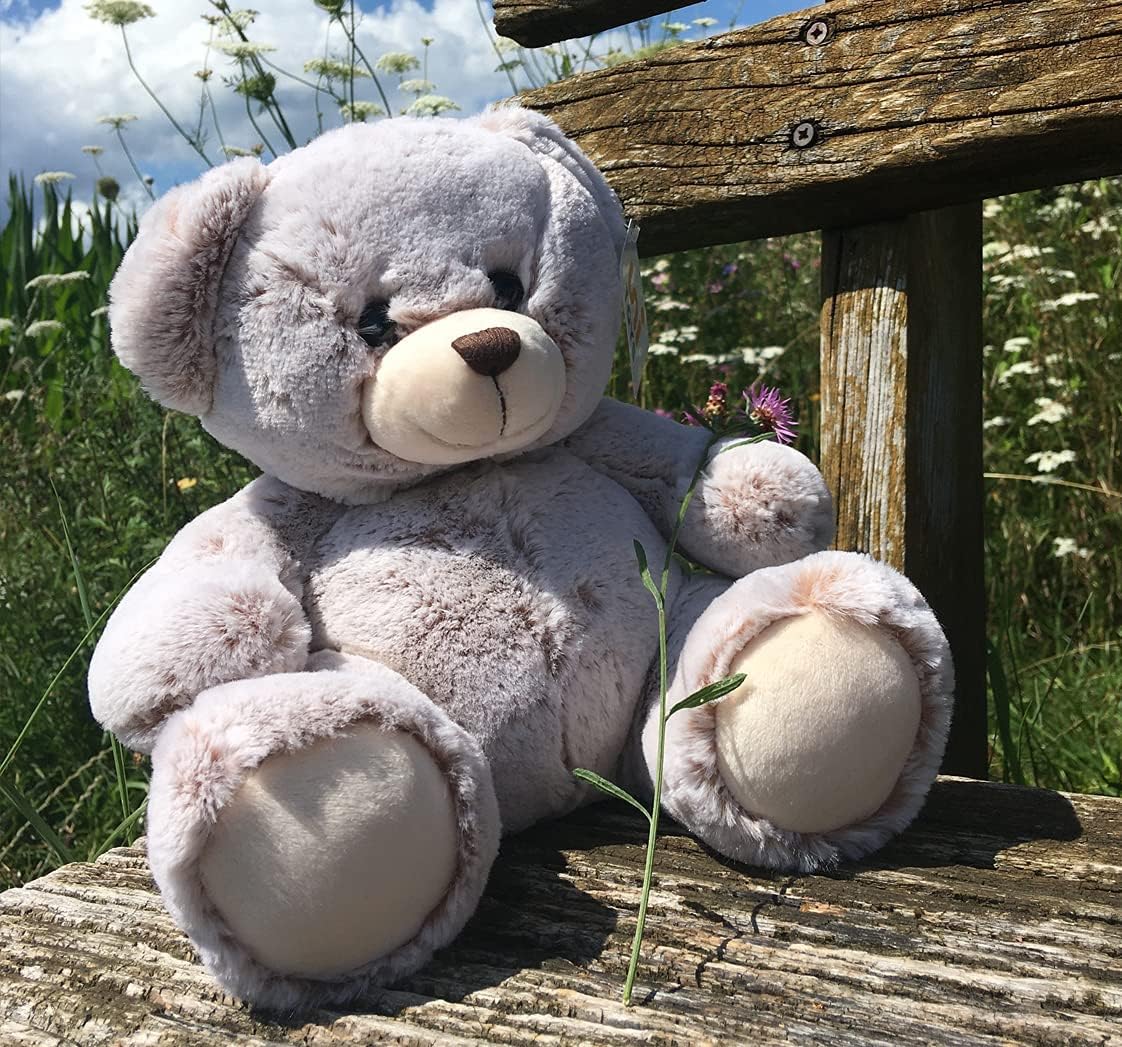 Uni-Toys Teddybaer Plueschtier 24 cm hellbraun superweich Kuscheltier