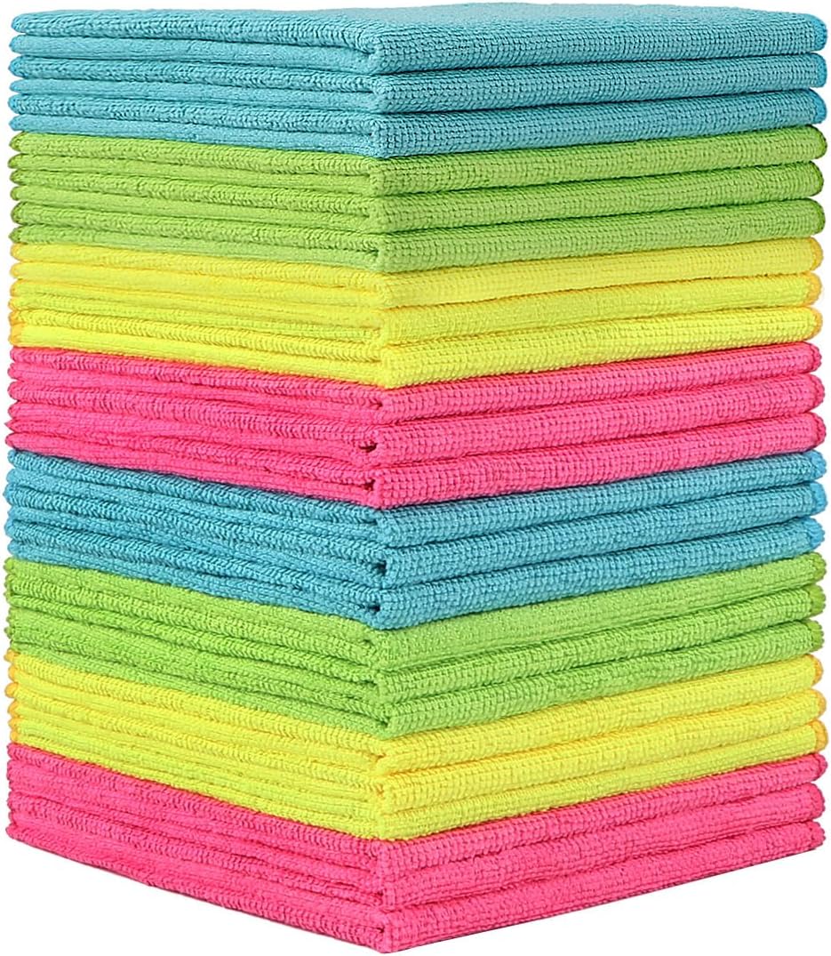 Mikrofasertuecher 100 Stueck 30x30 cm Reinigungstuecher Putzlappen