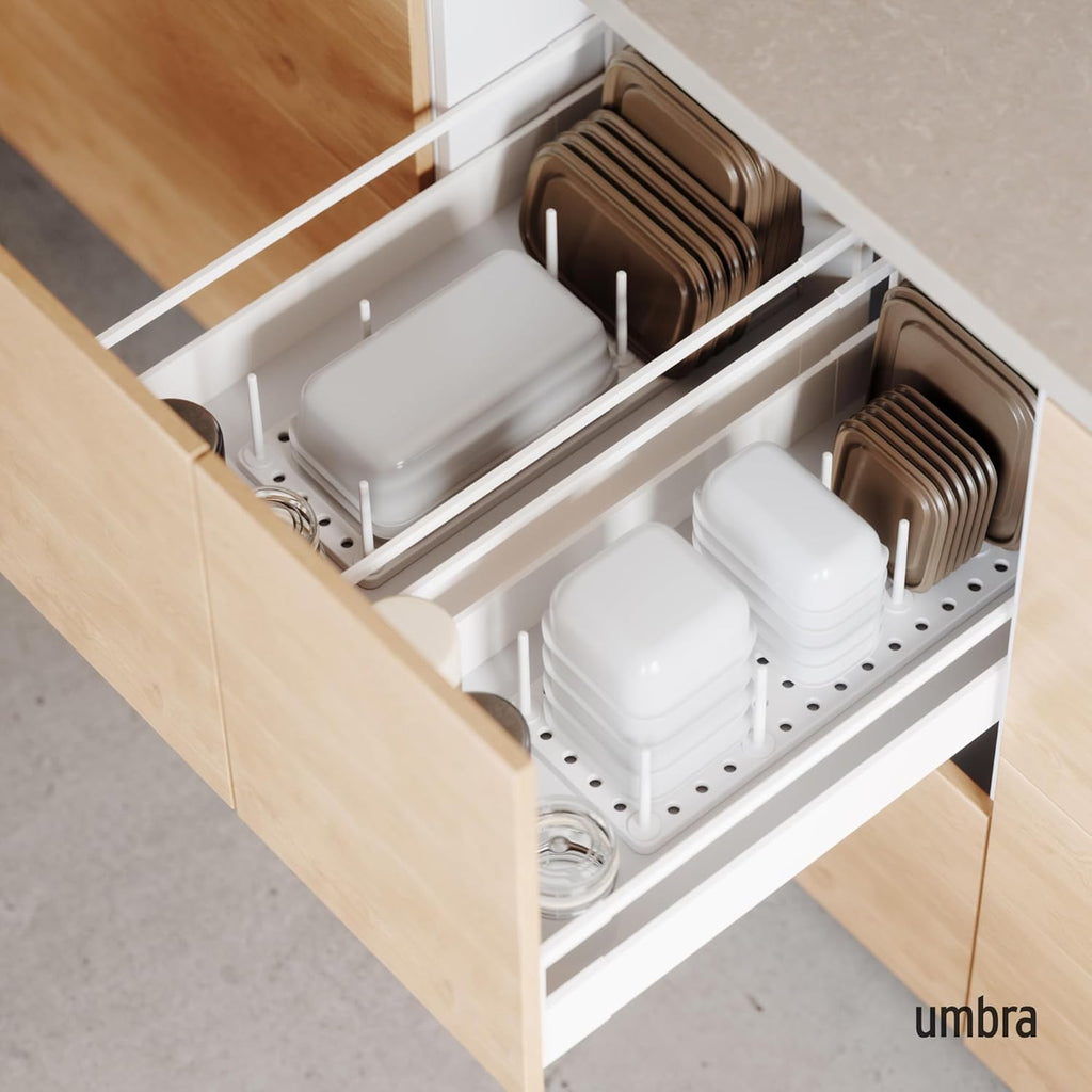 Kuechen Organizer Topf- und Pfannendeckelhalter verstellbar 10cm-21cm