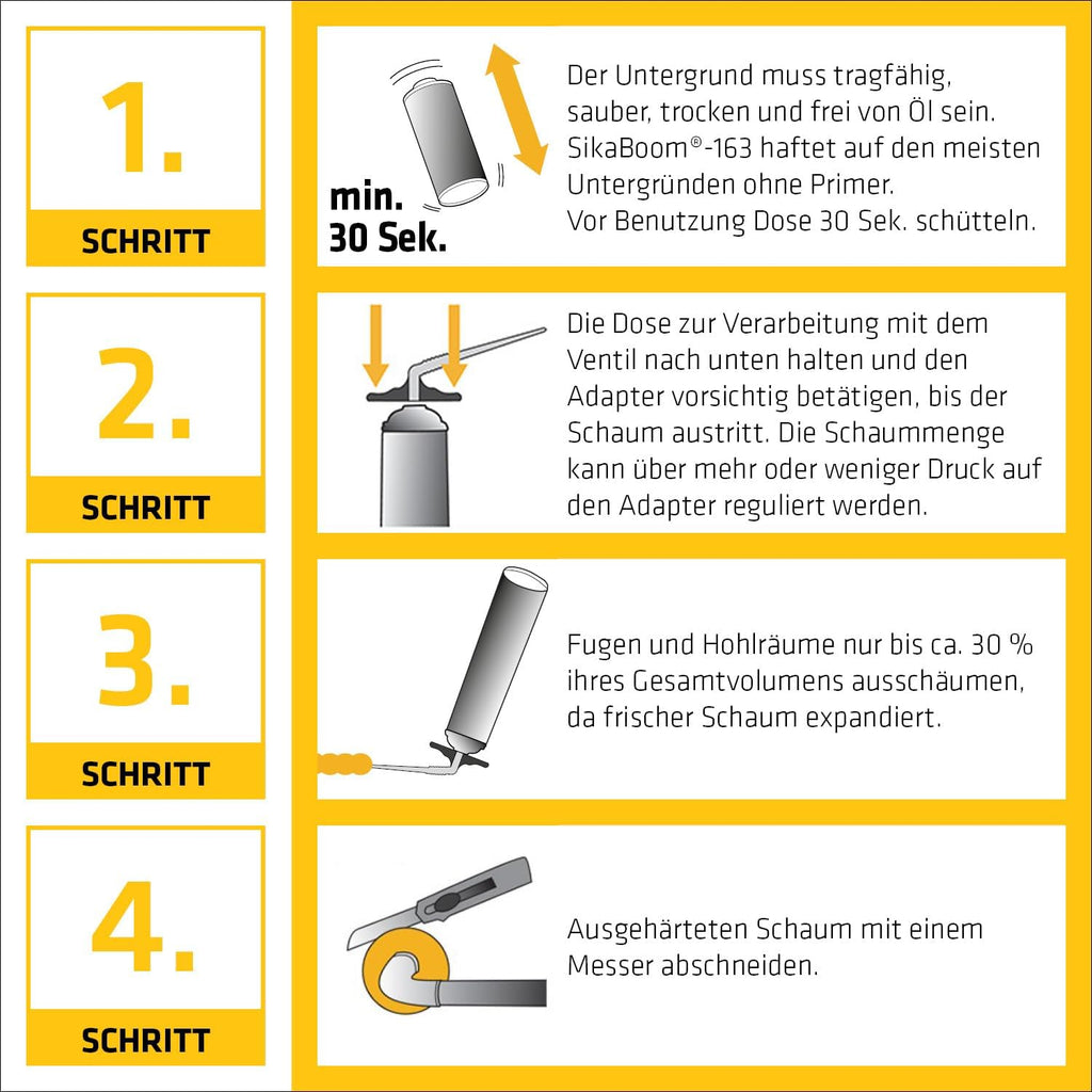 Sikaboom 163 Evolution Montageschaum Weiss
