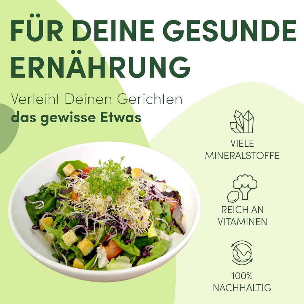 Bio Sprossensamen Set Microgreens Keimsamen Starterset Anzucht