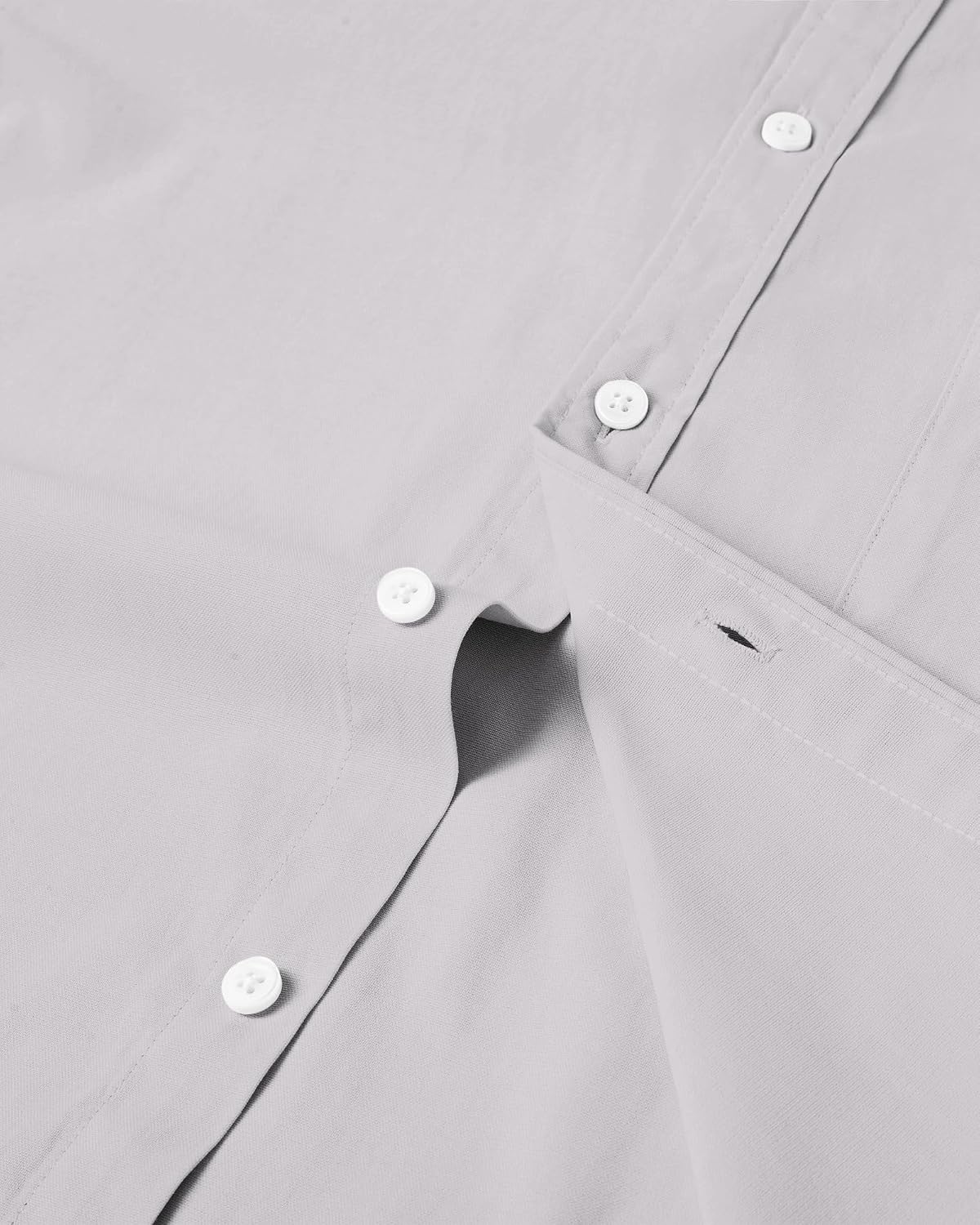 Siliteelon Herren Oxford Hemd Langarm 100% Baumwolle buegelfrei S-5XL