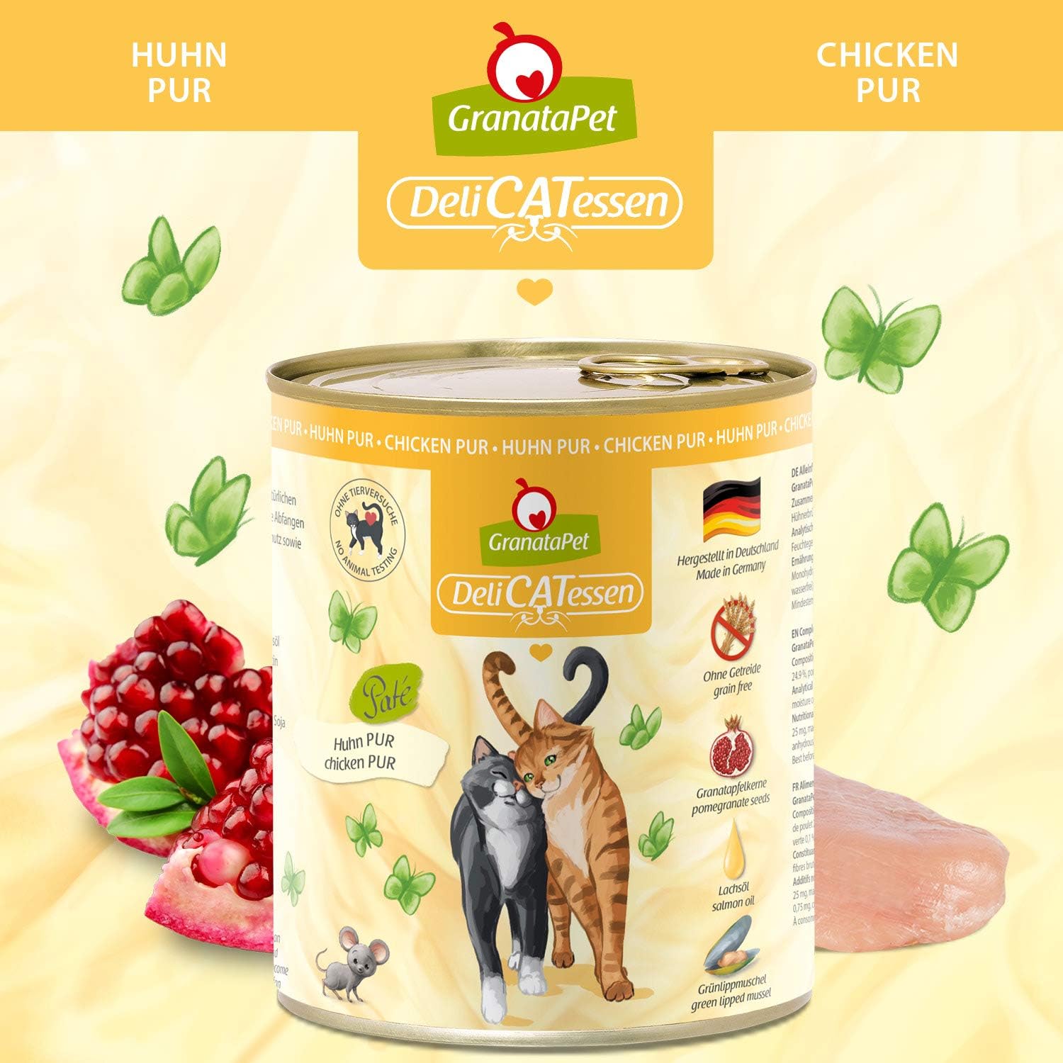 GranataPet DeliCatessen Wild Nassfutter fuer Katzen 6x400g, verschiedene Sorten 8