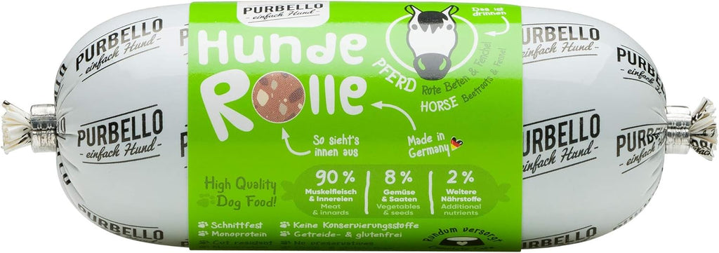 PURBELLO Nassfutter Mix Paket 8x400g Pferd Ziege Lamm Monoprotein getreidefrei