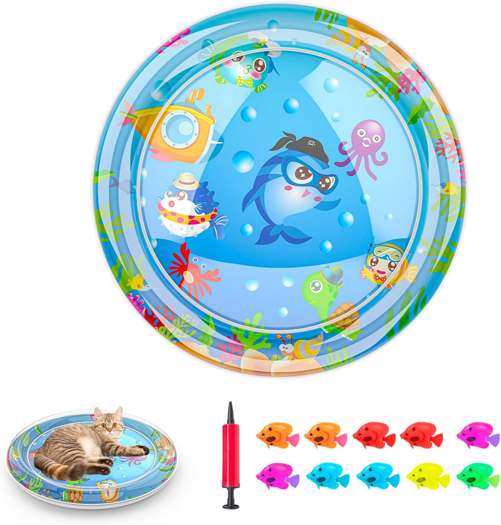 LED Katzen Wassermatte 1 mm Anti-Kratzer Leckage-Sensor Spielpad Kuehlung