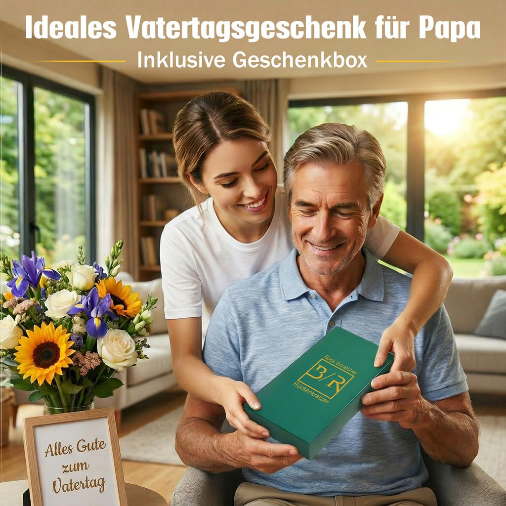 Rueckenkratzer ausziehbar 5 Koepfe Edelstahl - verstellbar, Geschenkidee