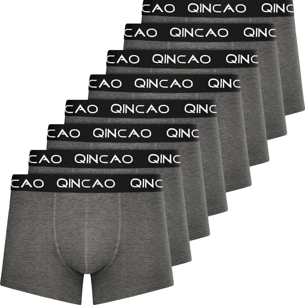 QINCAO Herren Boxershorts 6er Pack Baumwolle Retroshorts Groesse S-4XL
