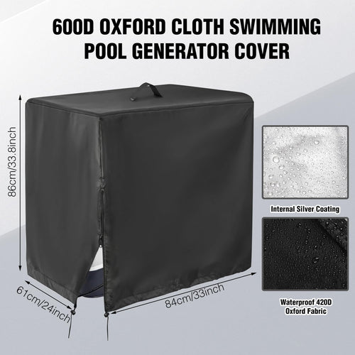 Abdeckung fuer Pool-Sandfilterpumpe 84x61x86 cm 600D Oxford UV-bestaendig wasserdi