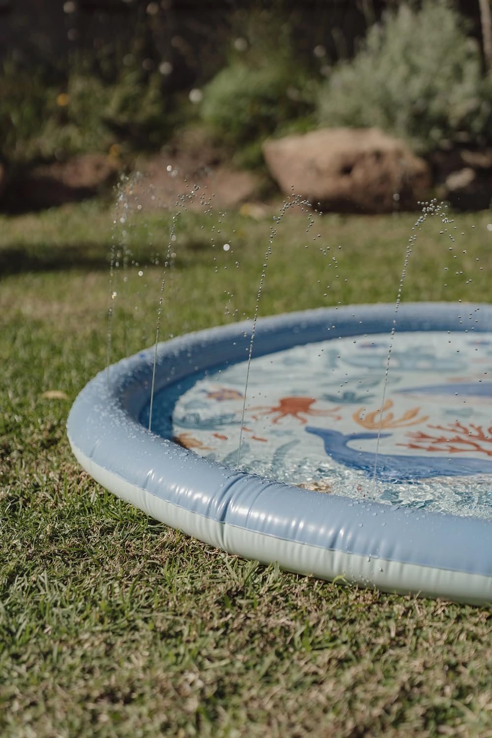Little Dutch Sprinkler Wasser-Spielmatte 150 cm Ocean World blau ab 2 Jahre