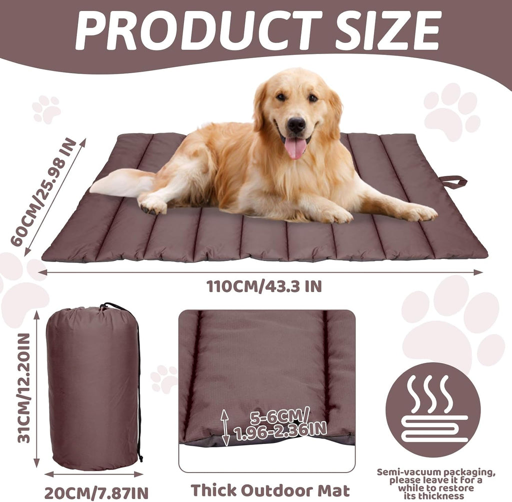 XIAPIA wasserdichte Reisedecke Hund 110x68 cm faltbar hellgrau hygienisch