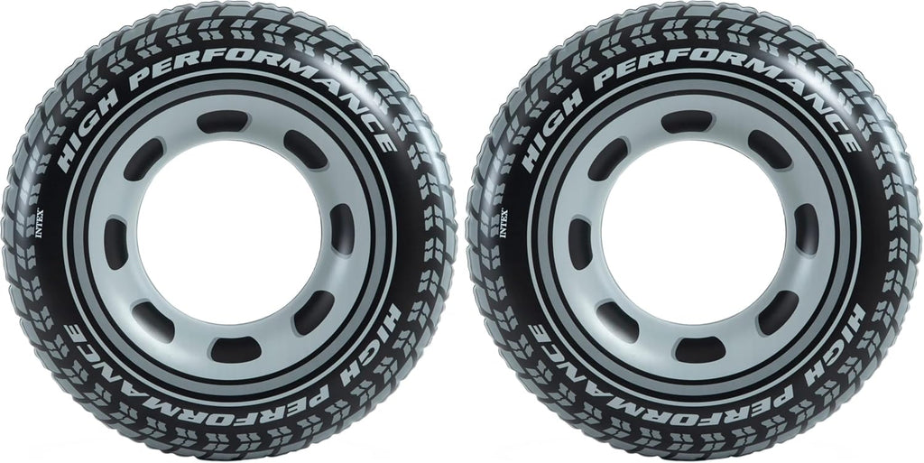 Intex Schwimmring Reifen 91 cm Vinyl schwarz Aufblasbar