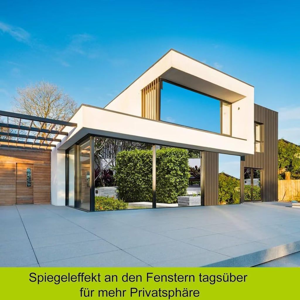 Fensterfolie Spiegelfolie 44×200 cm Silber selbstklebend UV- und Hitzeschutz
