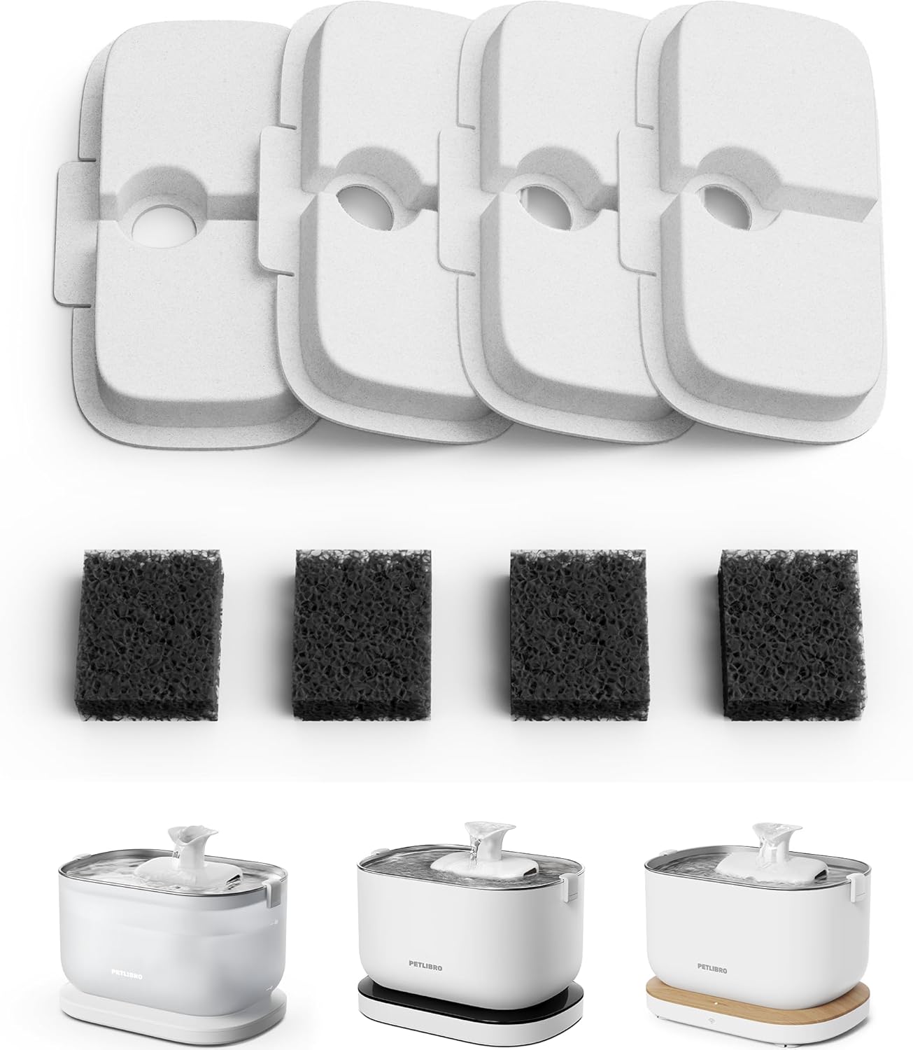 PETLIBRO Kabelloser Katzenbrunnen mit Akku 5000mAh, bewegungsmelder, leise 23dB