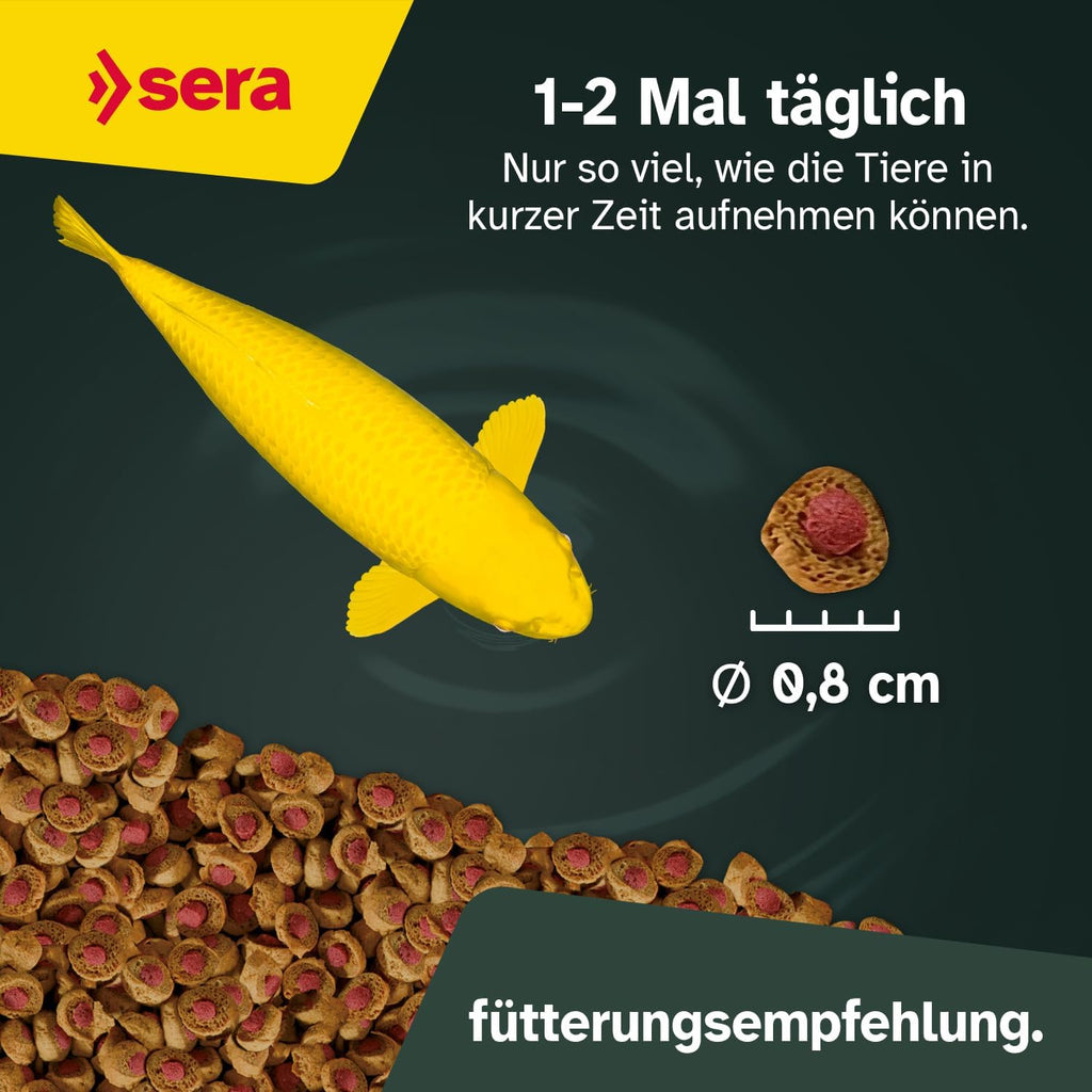 sera Koi Professional Summer Koifutter Ringkernpellets 17°C+