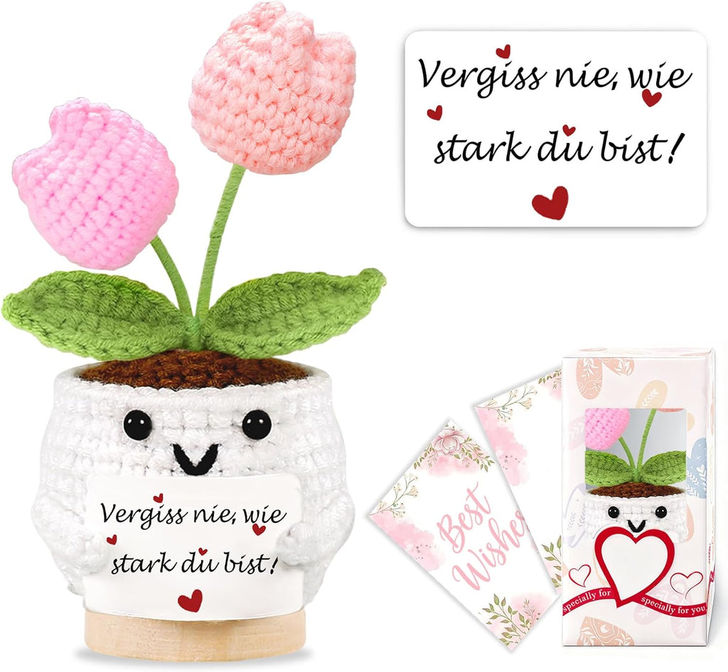 Gehaekeltes Herz Anhaenger Gluecksbringer Geschenk Valentinstag