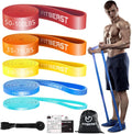 Fitbeast Widerstandsbaender Set 5 Level - Fitness Krafttraining Crossfit Muskelau