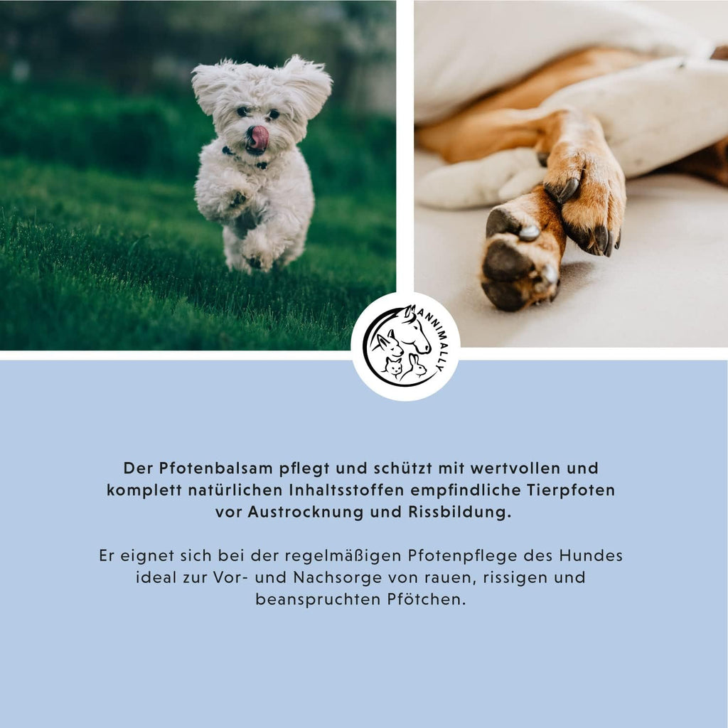 Annimally Pfotenbalsam 50g fuer Hund & Katze mit Bienenwachs, Sheabutter