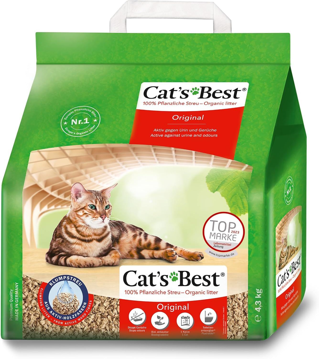 Katzenstreu Cat's Best Original 5- Klumpstreu verschiedene Sorten