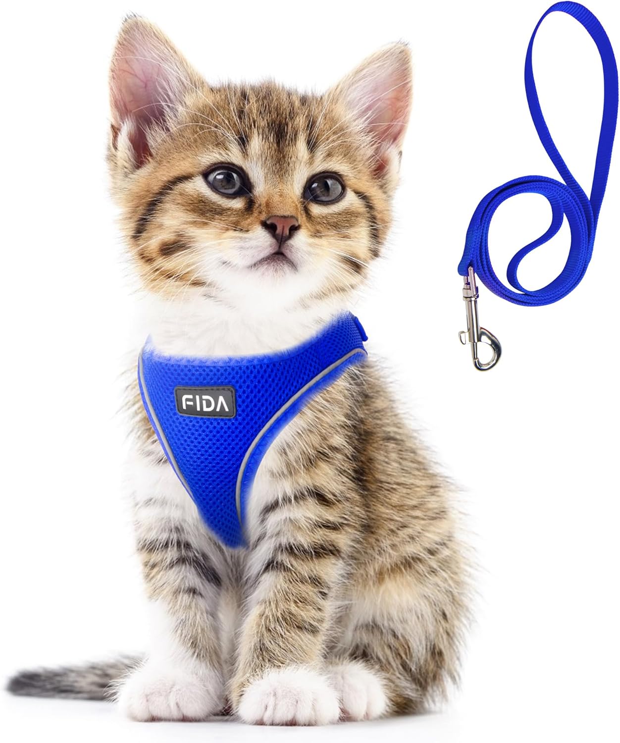 Fida Katzengeschirr Step-In reflektierend atmungsaktiv Rosa XXXS 26cm-31cm