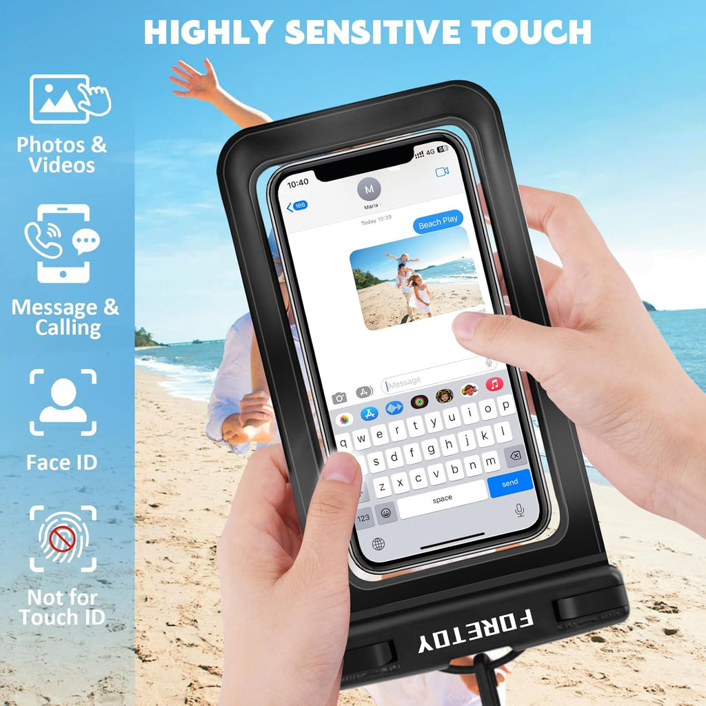 FORETOY wasserdichte Handytasche IPX8 Bauch- und Beutelhuelle fuer Wassersport