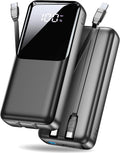 Powerbank 40000 mAh 22,5 W PD USB-C Schnellladung 3 Anschluesse 2 Kabel