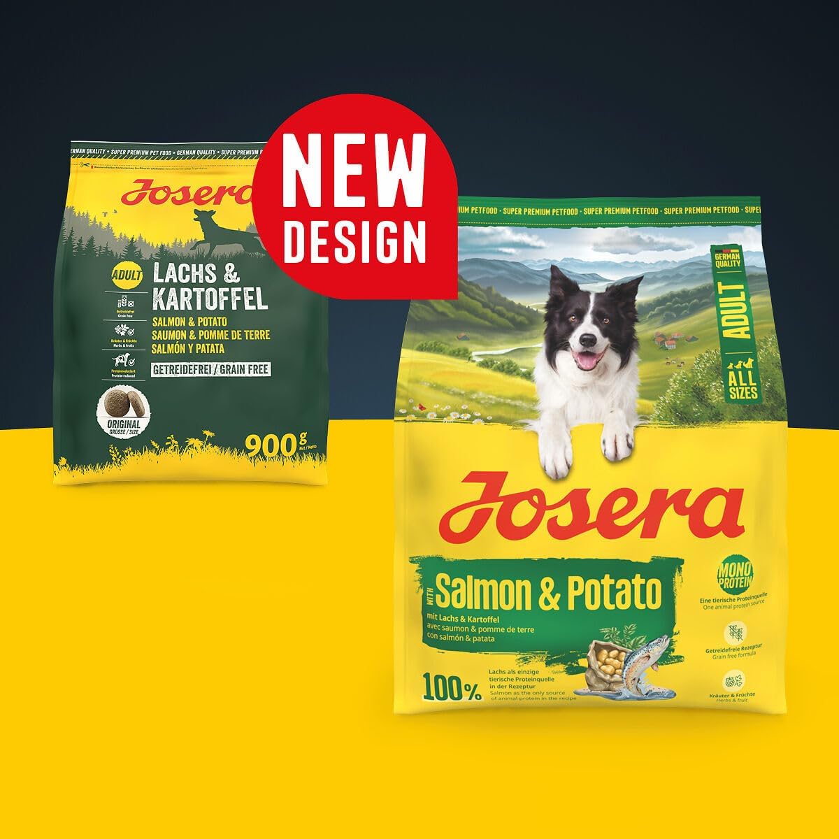 Josera Adult Lachs & Kartoffel Trockenfutter bis - getreidefrei
