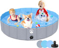 Gindoly Hundepool faltbar 160 x 30 cm rutschfest abriebfest Planschbecken