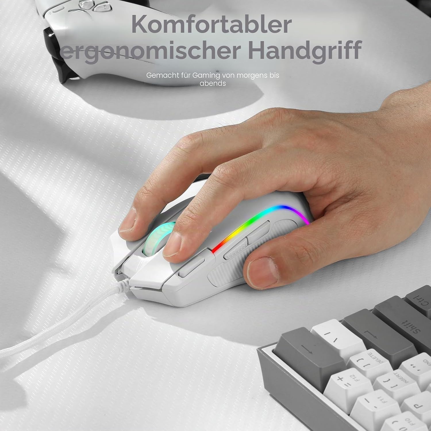 Redragon M612 Predator RGB Gamingmaus 8000 DPI kabelgebunden 11 Tasten