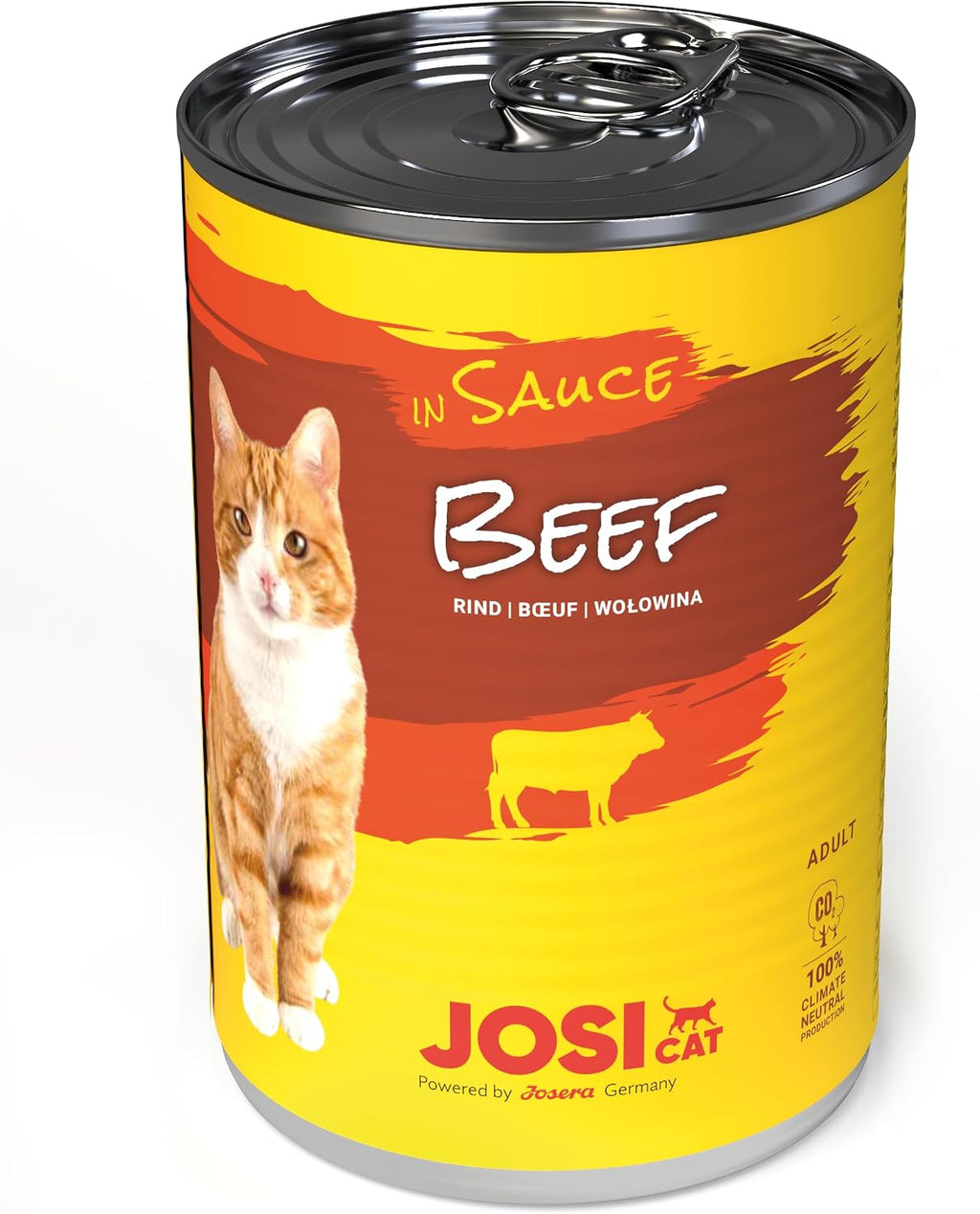 JosiCat Rind in Sauce Adult Nassfutter 12 x, verschiedene Sorten
