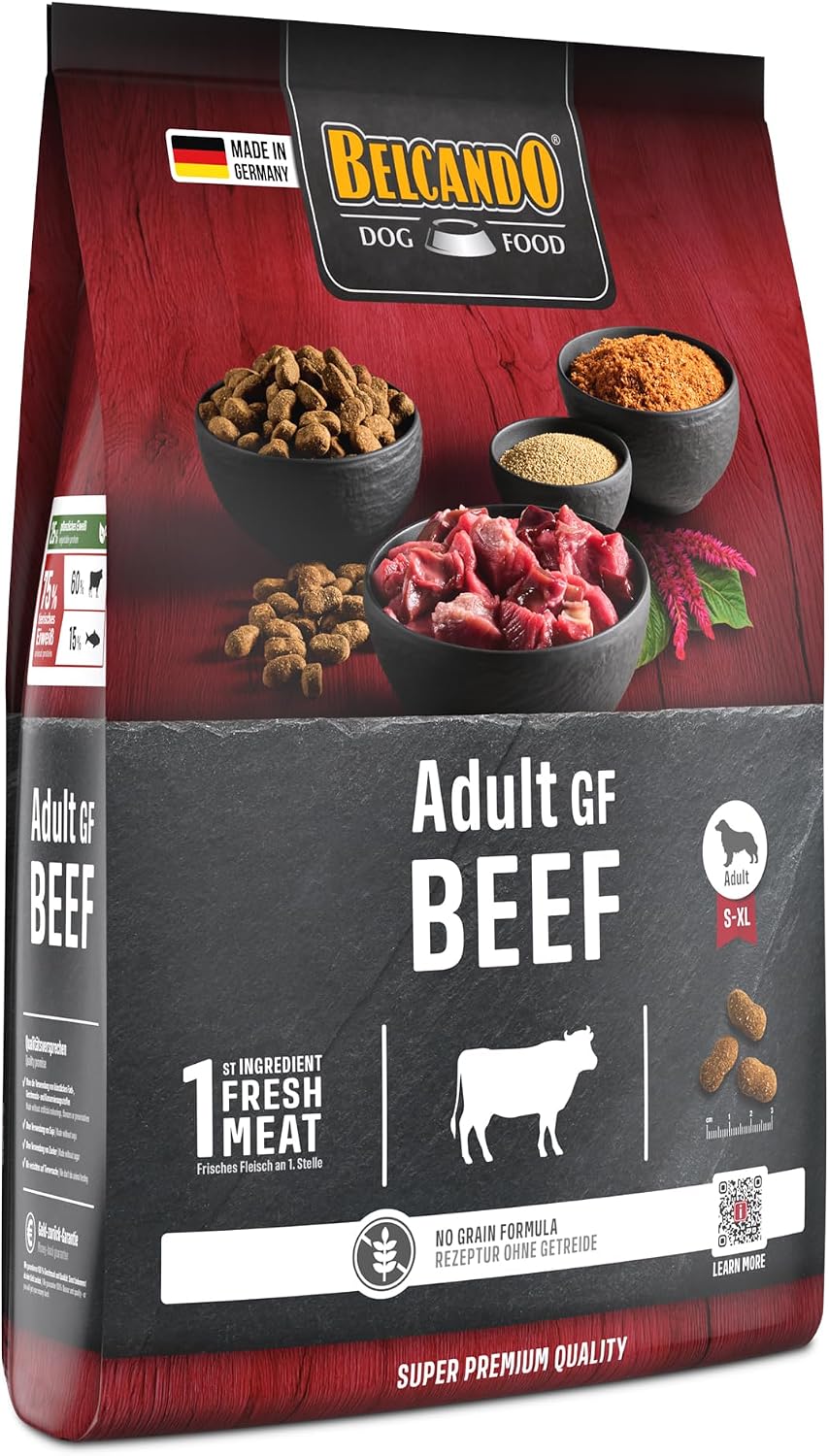 Trockenfutter getreidefrei Rind 1- BELCANDO Adult GF verschiedene Sorten