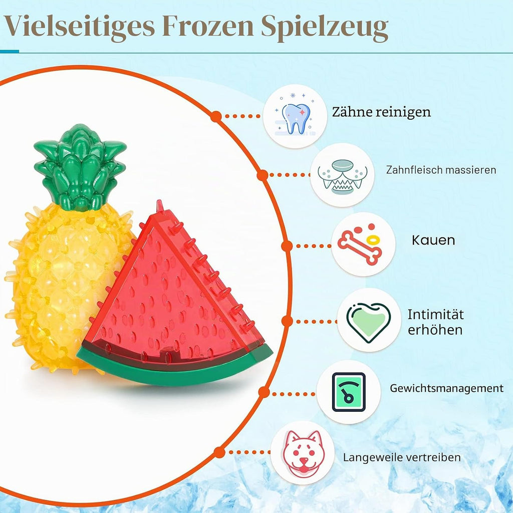 Pawaboo Hundespielzeug 2er Set Kauspielzeug Sommer Kuehlspielzeug Wassermelone An