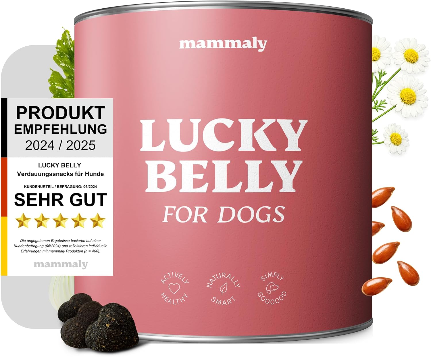 mammaly Lucky Belly Probiotika Hundeleckerlis fuer Magen und Darm